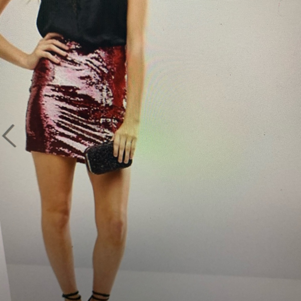 NWT ASOS sequin Pink Skirt!!